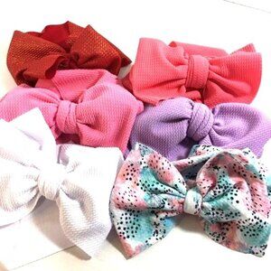 Baby Toddler Girls Headbands Lot of 6 Multicolored